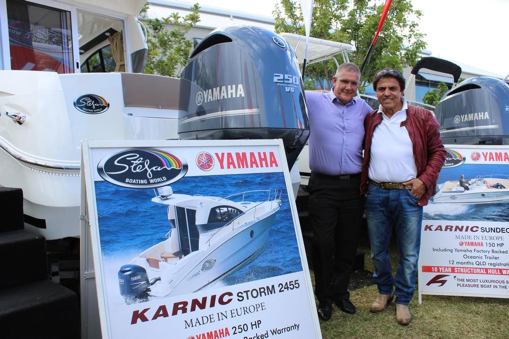 Yamaha and Stefan on show © Sanctuary Cove International Boat Show http://www.sanctuarycoveboatshow.com.au/